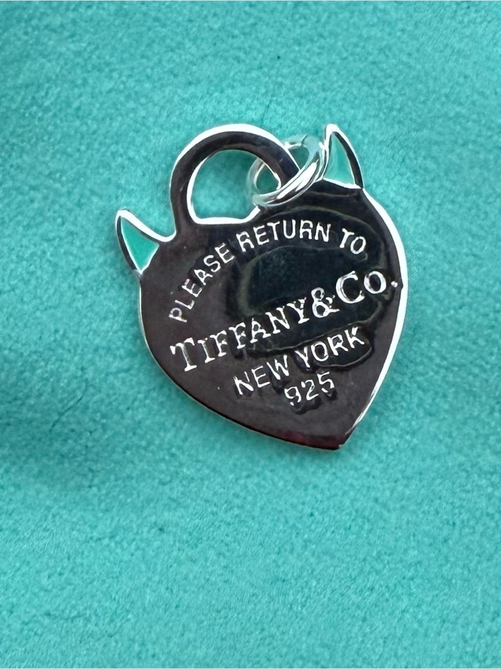 Tiffany & Co. 925 Silver Devil Heart Charm - Picture 3 of 7